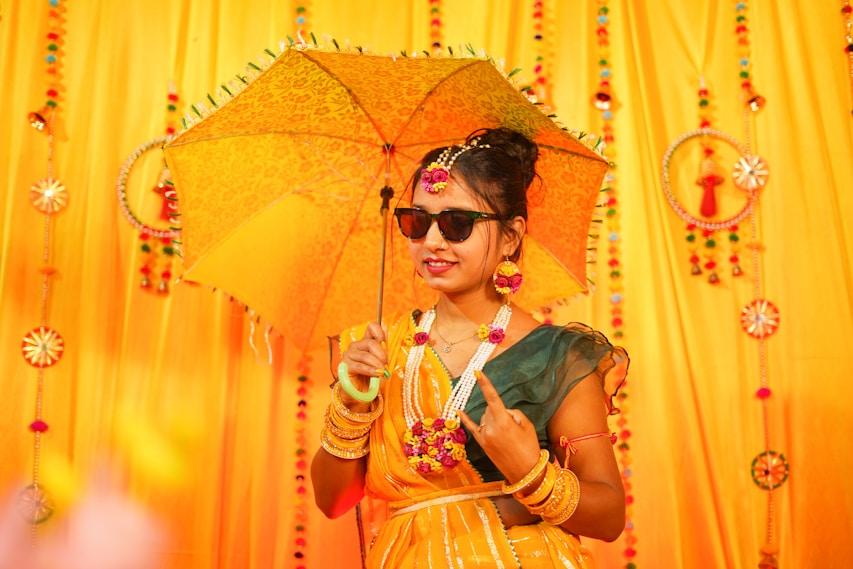Winter Haldi ceremony decorations