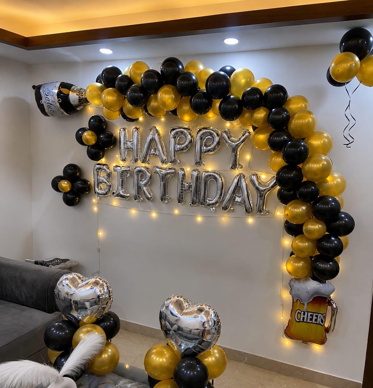 Black & Gold Birthday Celebration